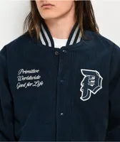 Primitive Bradford Blue Corduroy Varsity Jacket