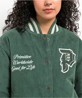 Primitive Bradford Green Corduroy Varsity Jacket