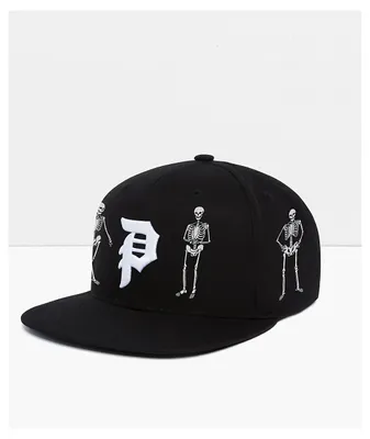 Primitive Bygone Black Snapback Hat