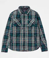 Primitive Canyon Teal Plaid Insulated Flannel Shirt