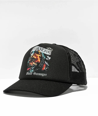 Primitive Chopper Black Trucker Hat