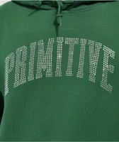 Primitive Collegiate Rhinestone Green Hoodie