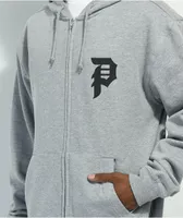 Primitive Dirty P Grey Zip Hoodie