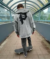 Primitive Dirty P Grey Zip Hoodie