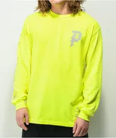 Primitive Dirty P High Visibility Neon Yellow Long Sleeve T-Shirt