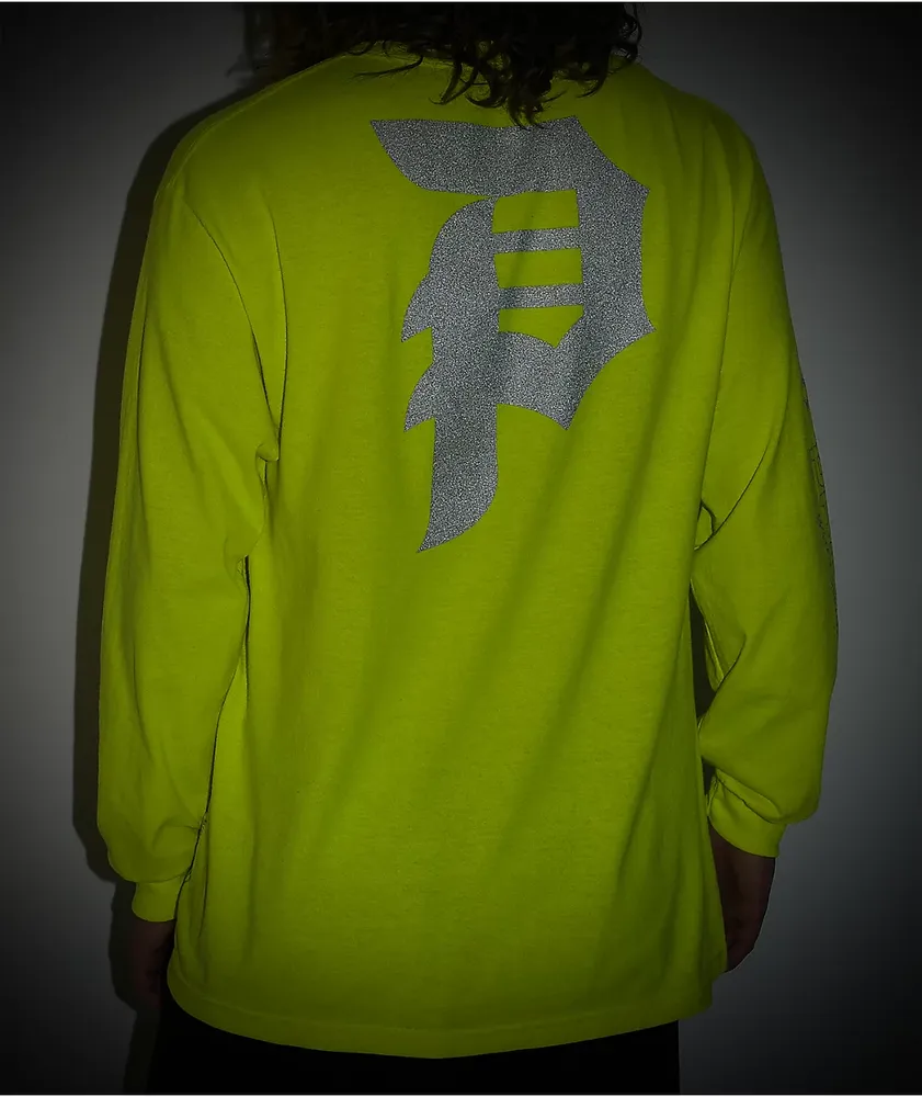 Primitive Dirty P High Visibility Neon Yellow Long Sleeve T-Shirt