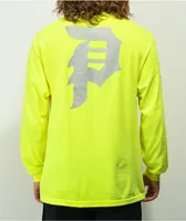 Primitive Dirty P High Visibility Neon Yellow Long Sleeve T-Shirt