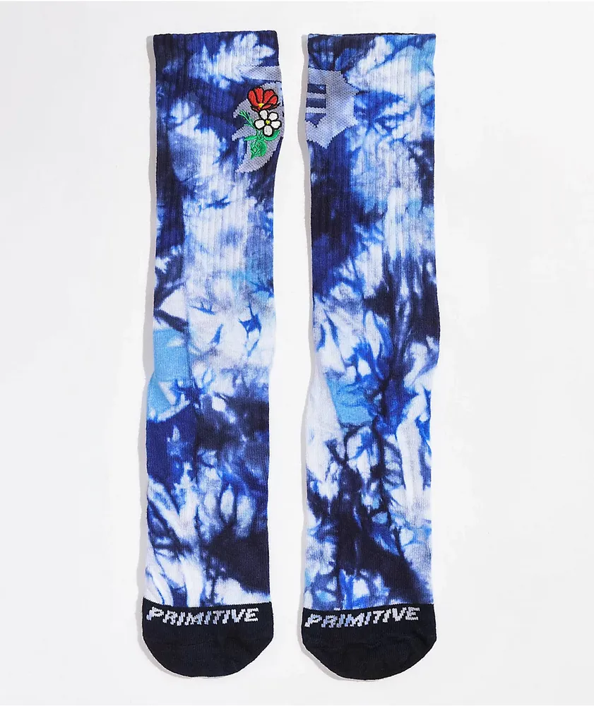 Primitive Dirty P Keeper Blue Tie Dye Crew Socks