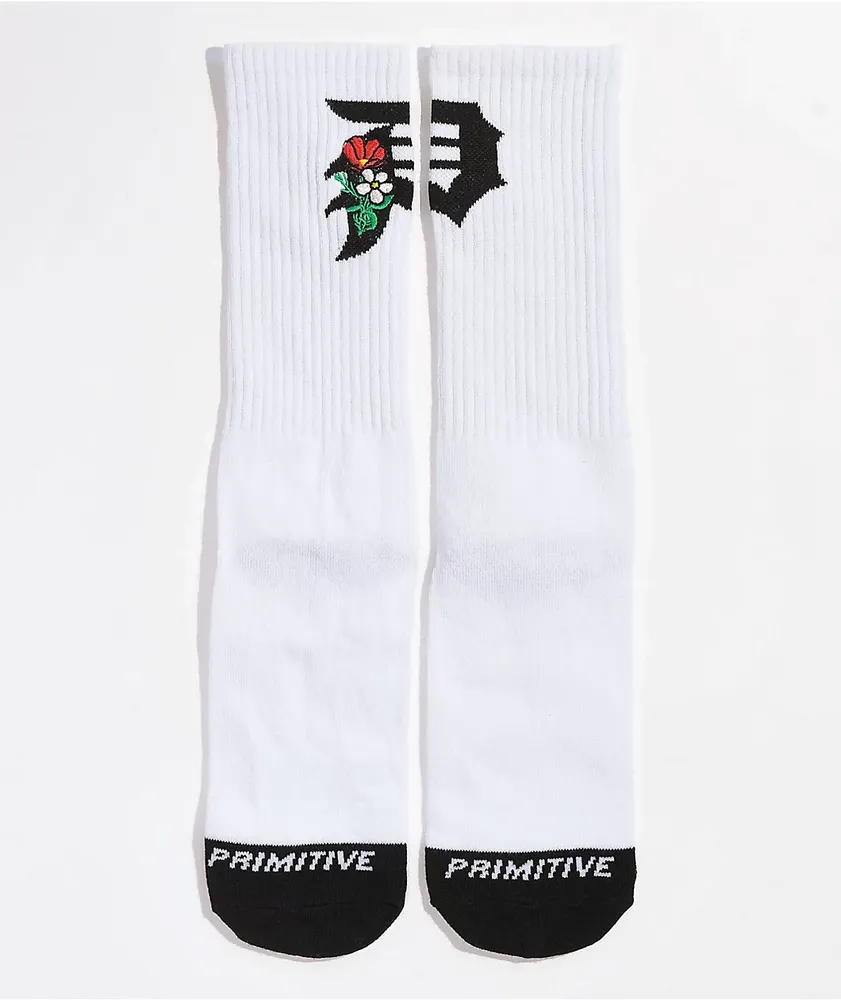 Primitive Dirty P Keeper White Crew Socks