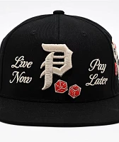 Primitive Double Up Black Snapback Hat