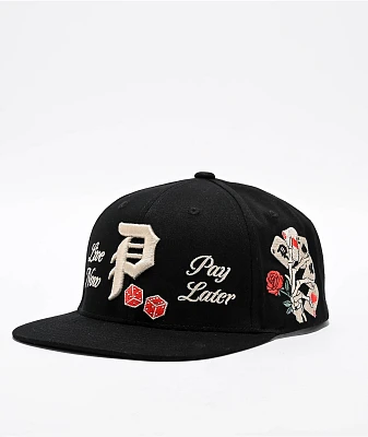 Primitive Double Up Black Snapback Hat