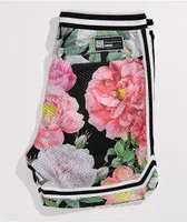 Primitive Eden Black & Floral Mesh Shorts