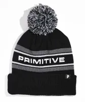 Primitive Euro Pom Black Beanie