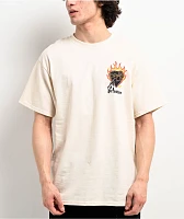 Primitive Flames Cream T-Shirt