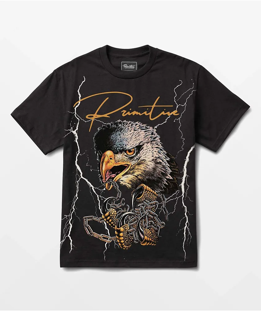 Primitive Freedom Heavy Weight Black T-Shirt