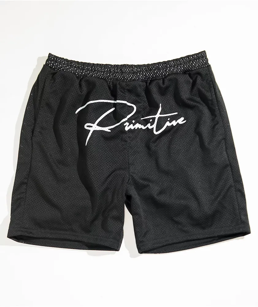 Primitive Ginza Black Mesh Shorts