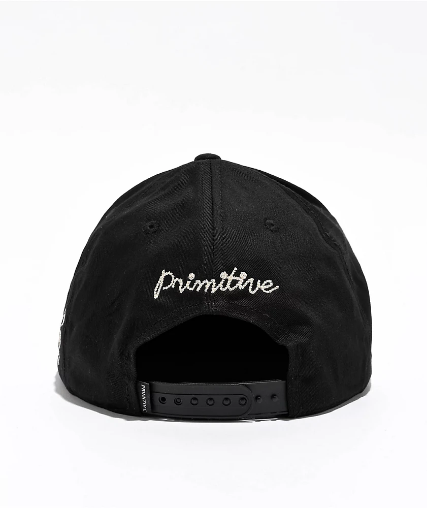 Primitive Heat Black Snapback Hat