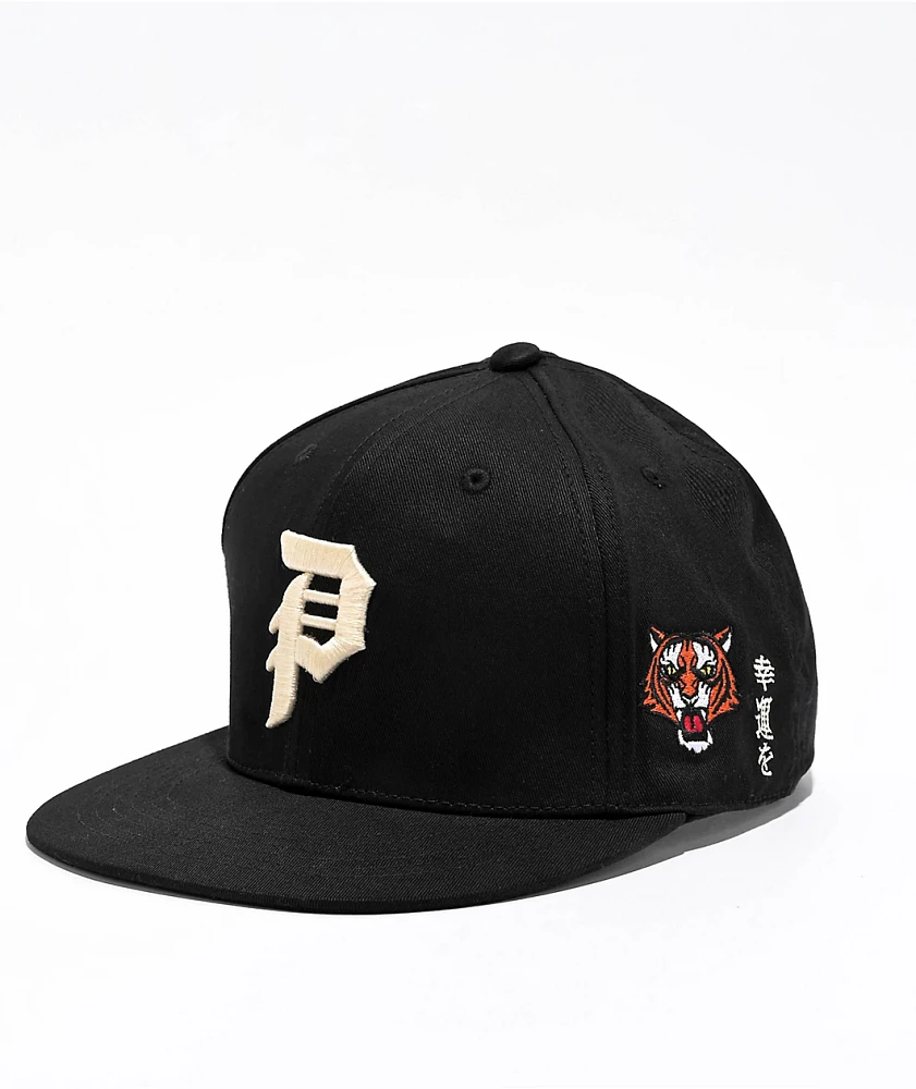 Primitive Heat Black Snapback Hat