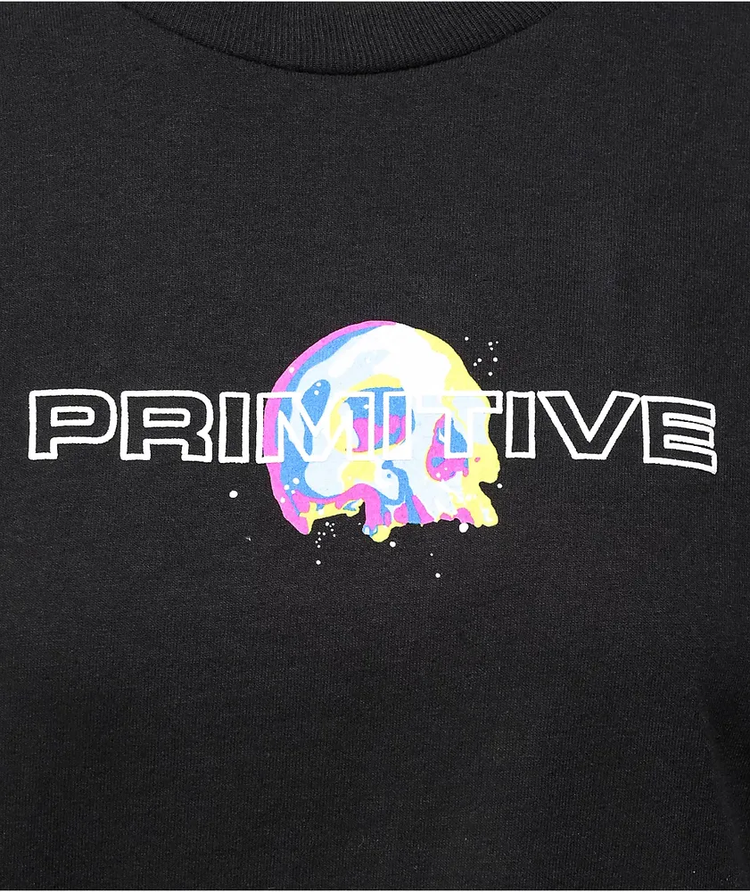 Primitive High Low Black T-Shirt