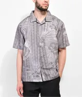 Primitive Highness Camo Woven Natural Button Up T-Shirt