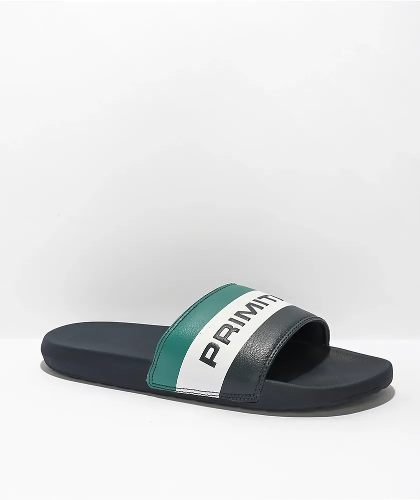 Primitive Level Black Slide Sandals