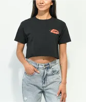 Primitive Lover Black Crop T-Shirt