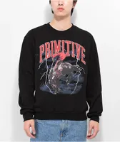 Primitive Nightrider Black Crewneck Sweatshirt