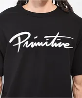 Primitive Nuevo Script Black T-Shirt