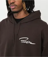 Primitive Open Arms Brown Hoodie