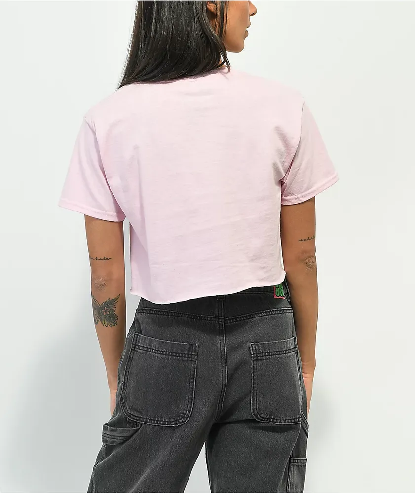 Primitive Oracle Pink Crop T-Shirt