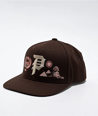 Primitive Passage Brown Snapback Hat