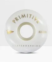 Primitive Pennant Arch 52mm 101a White & Gold Skateboard Wheels