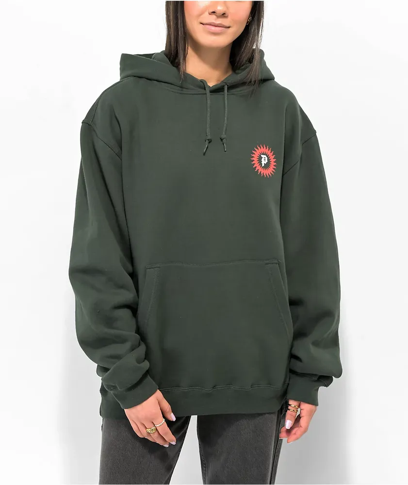 Primitive Red Cap Green Hoodie