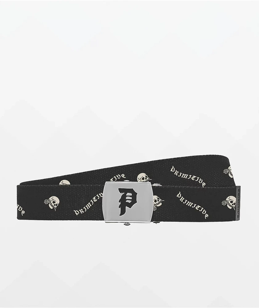 Primitive Rogue Black Web Belt