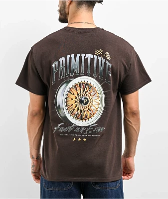 Primitive Rollin Brown T-Shirt