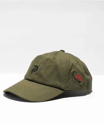 Primitive Scorpio Olive Strapback Hat