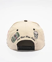 Primitive Signs Cream & Brown Snapback Hat