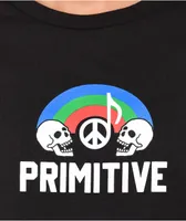 Primitive Tuned Peace Music Black T-Shirt