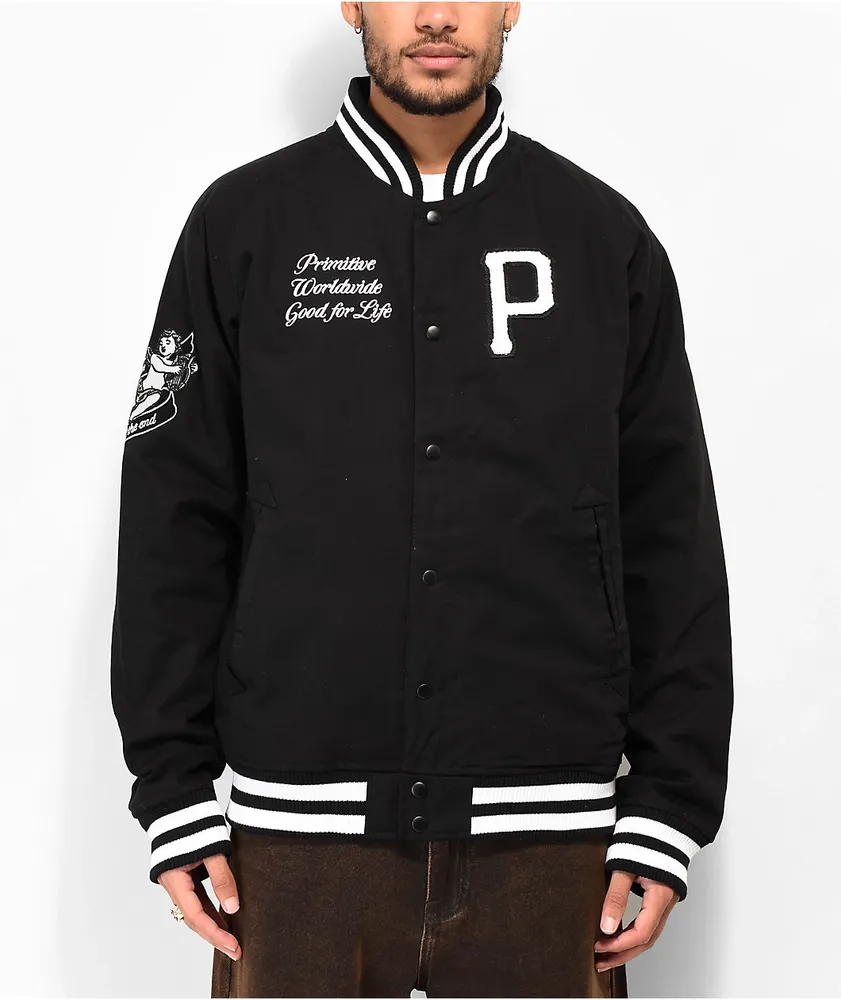 Primitive Union Black Varsity Jacket