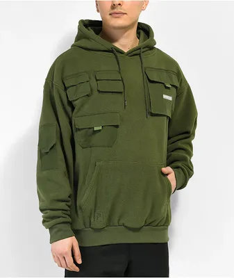 Primitive Vision Olive Fleece Hoodie