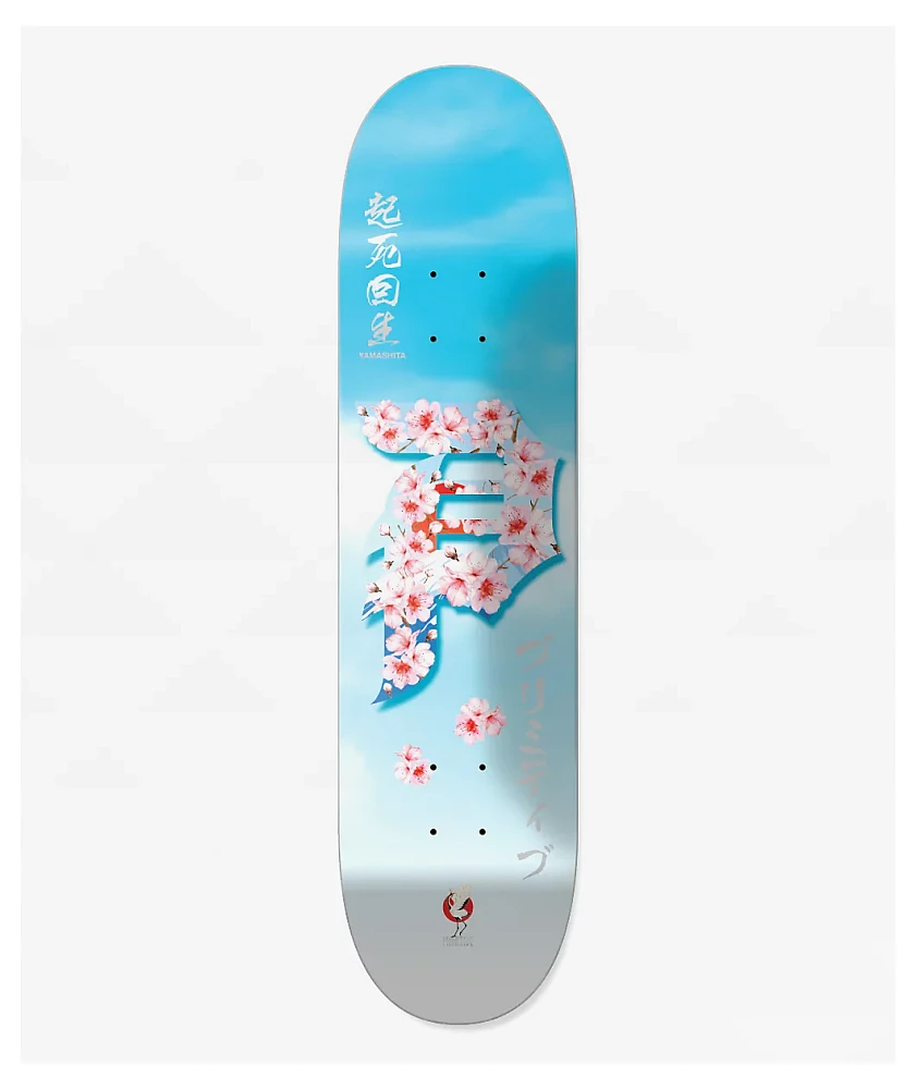Primitive Yamashita Rising Dirty P 8.5" Skateboard Deck