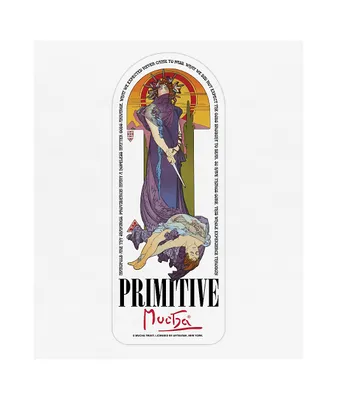 Primitive x Alphonse Mucha Tragedy Sticker