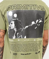 Primitive x Bob Marley Rising Sun Olive T-Shirt