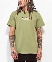 Primitive x Bob Marley Rising Sun Olive T-Shirt