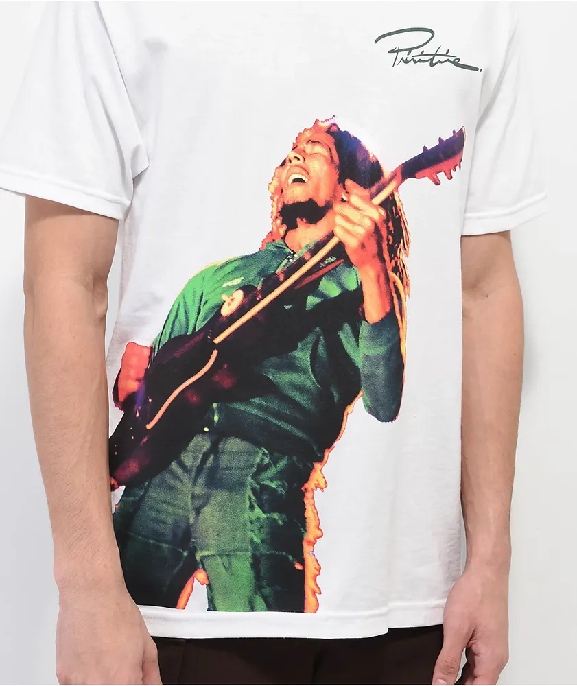 Primitive x Bob Marley Wild One White T-Shirt