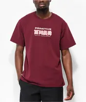 Primitive x Demon Slayer Giyu Tomioka Burgundy T-Shirt