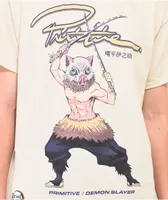 Primitive x Demon Slayer Inosuke Natural T-Shirt