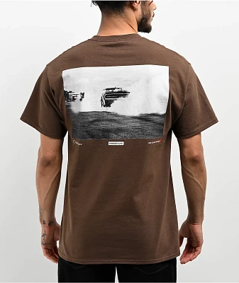 Primitive x Dodge Burnout Brown T-Shirt