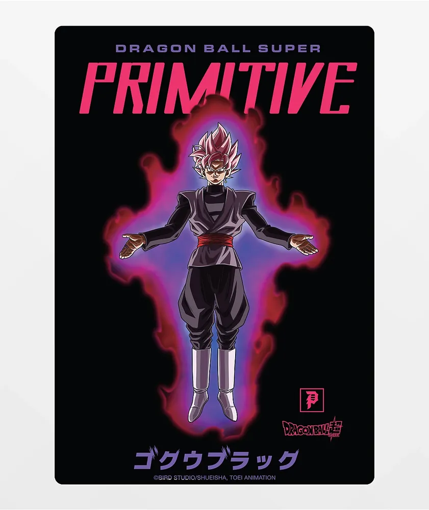 Primitive x Dragon Ball Super Goku Black Rose Sticker