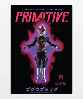 Primitive x Dragon Ball Super Goku Black Rose Sticker